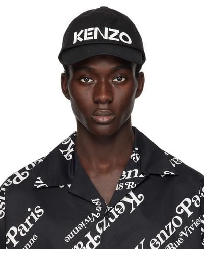 KENZO Black Paris Graphy Cap