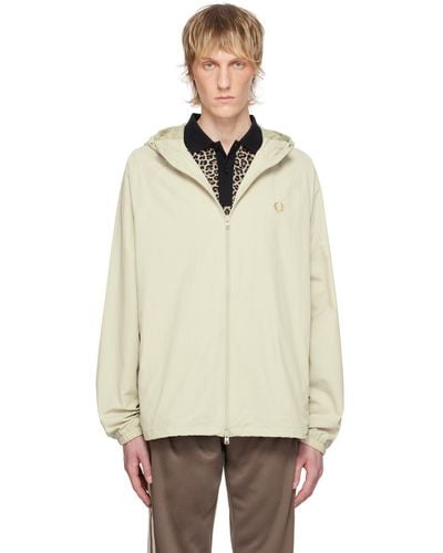 Fred Perry Embroidered Jacket - Natural