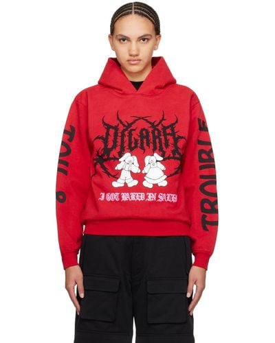 ONLINE CERAMICS Dilara Findikoglu Edition 'toil And Trouble' Hoodie - Red