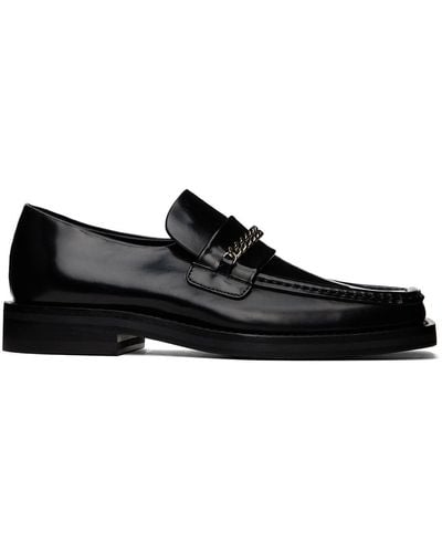 Martine Rose Black Square Toe Loafers