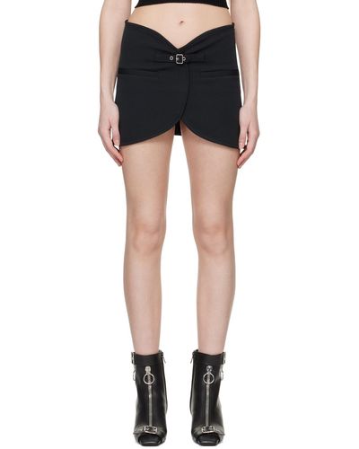 Courreges Black Ellipse Miniskirt