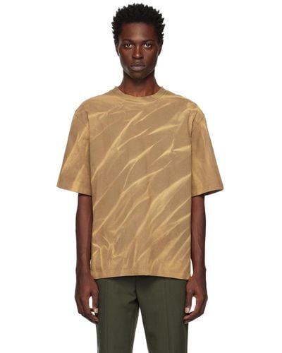 Dion Lee Crinkled Sunfade T-shirt - Natural