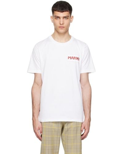 Marni Patch T-Shirt - White