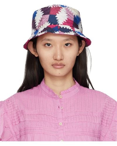 Isabel Marant Reversible Multicolour Haley Bucket Hat - Pink