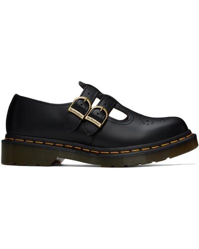 Dr. Martens 8065 Smooth Leather Mary Jane Loafers - Black