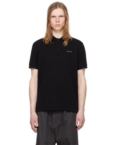Moncler ボンディングロゴ ポロシャツ - ブラック