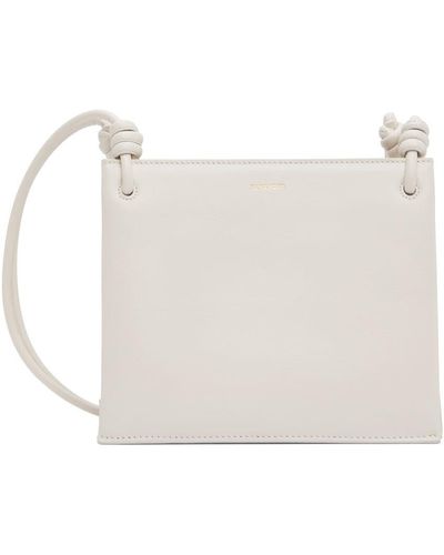 Jil Sander Off-white Calfskin Small Shoulder Bag
