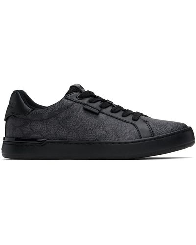 COACH Lowline Signature Low Top Sneaker - Black