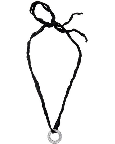Jil Sander Silk Nature Necklace - Black