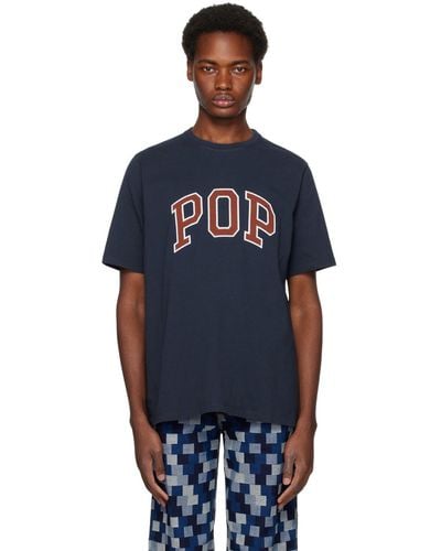 Pop Trading Co. ネイビー Arch Tシャツ - ブルー