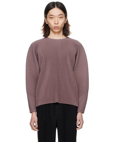 Homme Plissé Issey Miyake Homme Plissé Issey Miyake Purple Monthly Colour January Long Sleeve T-shirt