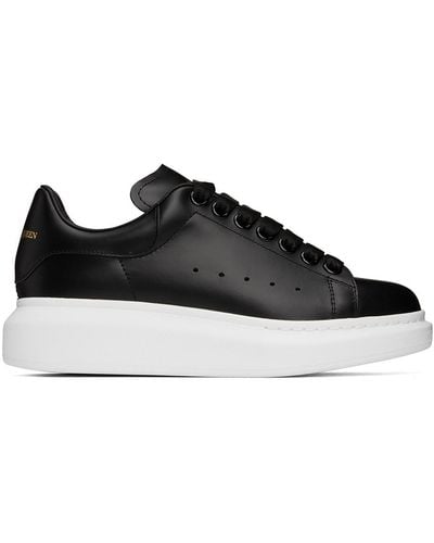 Alexander McQueen Oversize Trainers With White Sole - Black