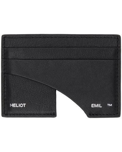 HELIOT EMIL Leather Card Holder - Black