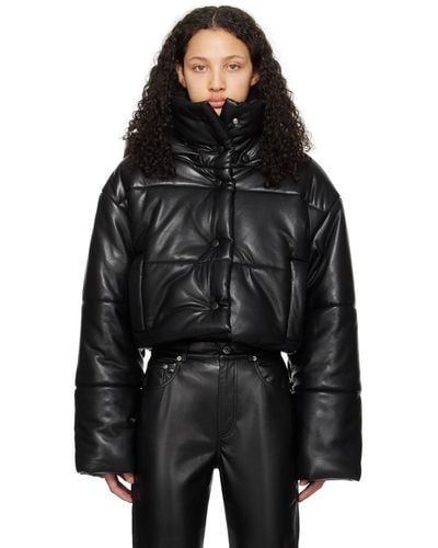 Nanushka Aveline Vegan Leather Jacket - Black
