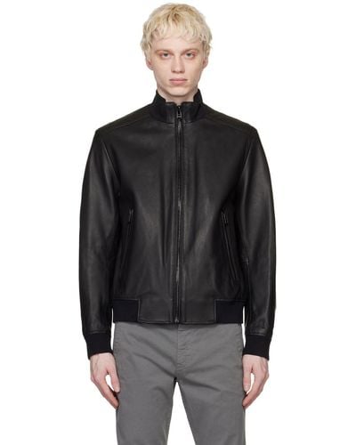 fordomme USA kæmpe BOSS by HUGO BOSS Leather jackets for Men | Online Sale up to 77% off | Lyst
