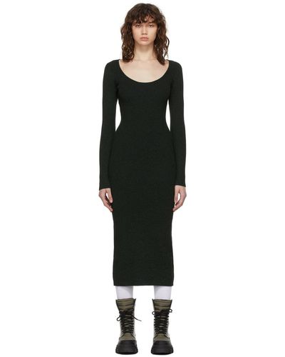 Ganni Rib Knit Dress - Black