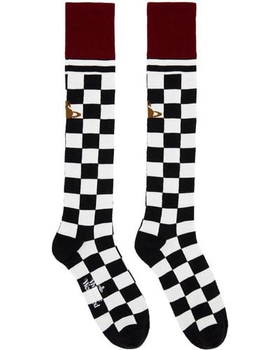 Vivienne Westwood Black Check Socks