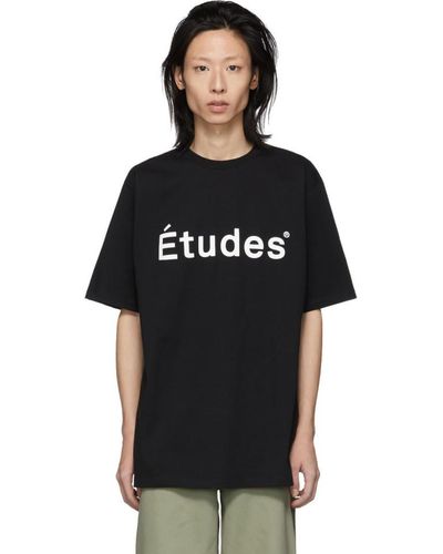 Etudes Studio ブラック Wonder T シャツ