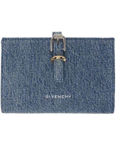 Givenchy Portefeuille bleu en denim à ferrure voyou