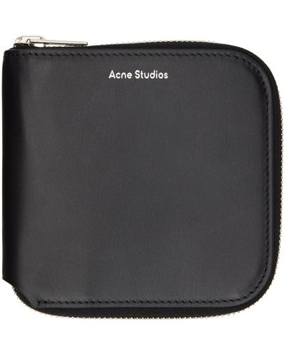 Acne Studios Zippered Wallet - Black
