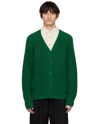 YMC Cardigan kurt vert