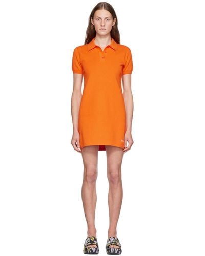 Marc Jacobs Orange 'the Tennis Dress' Minidress