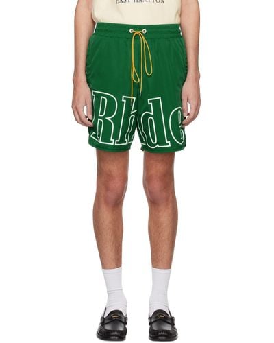 Rhude Drawstring Shorts - Green