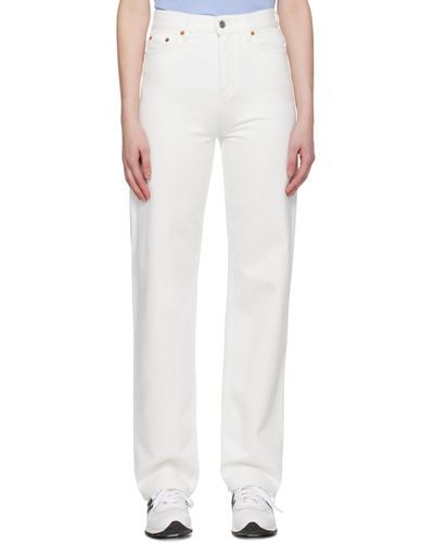 Sporty & Rich Off-white Loose Fit Jeans