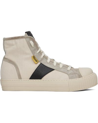 Rhude Off-white & Gray Bel Airs Sneakers - Black