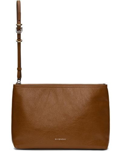 Givenchy Tan Voyou Travel Pouch - Brown