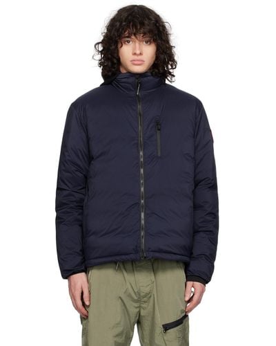 Canada Goose Navy Lodge Down Jacket - Blue