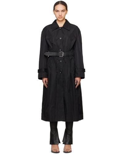 Alexander Wang Black Belted Trench Coat