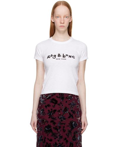 Rag & Bone Ragbone Printed T-shirt - White