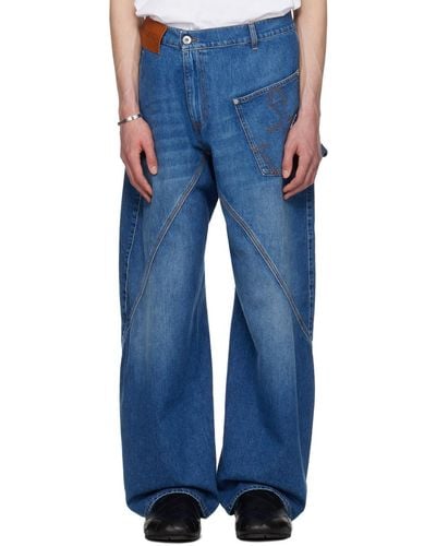 JW Anderson Twisted Workwear Jeans - Blue