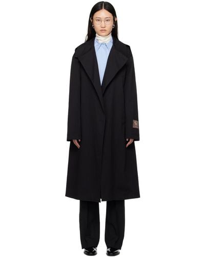Commission Shift Trench Coat - Black