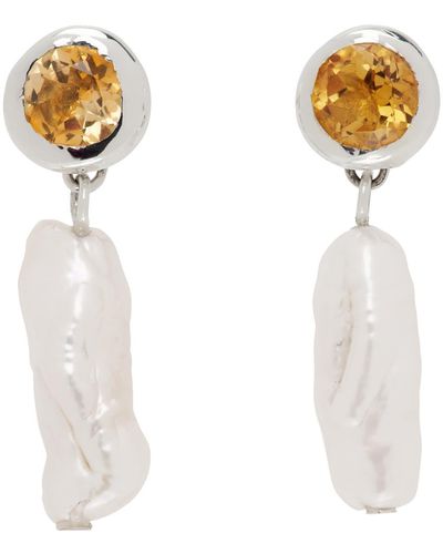 Faris Oh Earrings - White