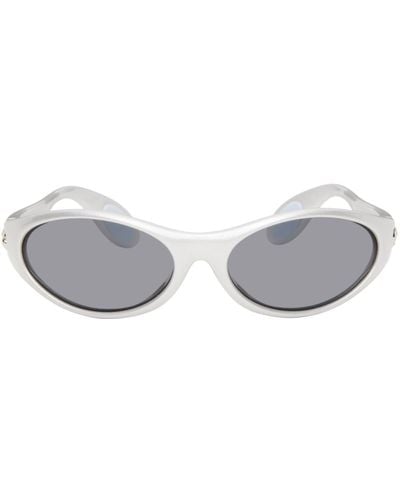 Coperni Grey Oval Sunglasses - White
