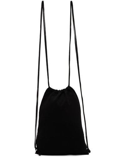 Low Classic Punching String Backpack - Black