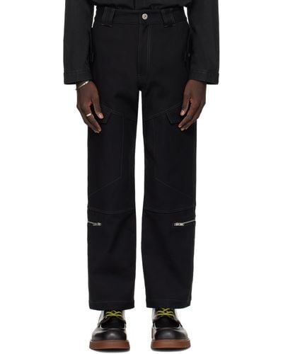 Dion Lee Tactical Cargo Trousers - Black