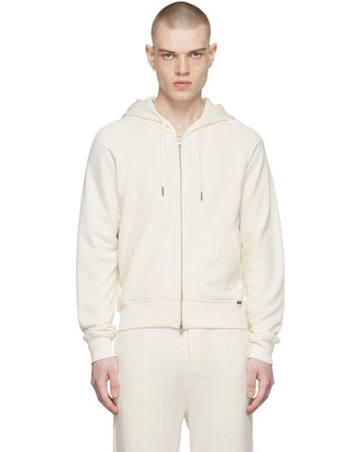 Tom Ford Off- Nylon Zip-up Hoodie - Multicolor