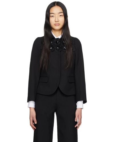 ShuShu/Tong Flower Suit Jacket - Black