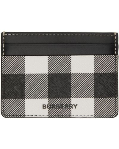 Burberry Check Card Holder - Metallic