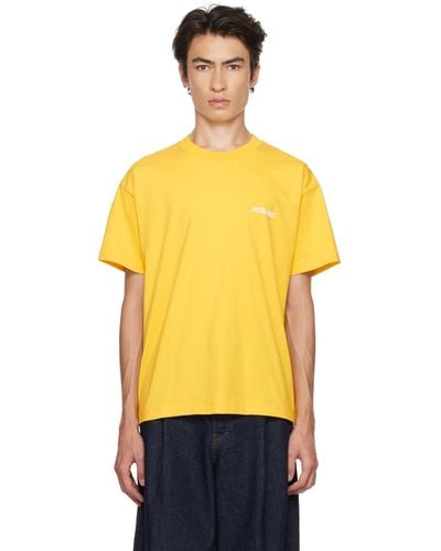 Jacquemus T-shirt 'le t-shirt ' jaune - le chouchou - Orange