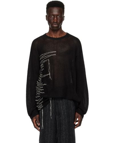 Yohji Yamamoto Thread Sweater - Black
