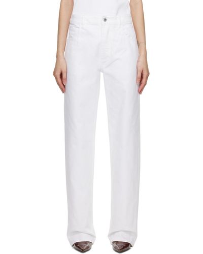Bottega Veneta Patch Jeans - White