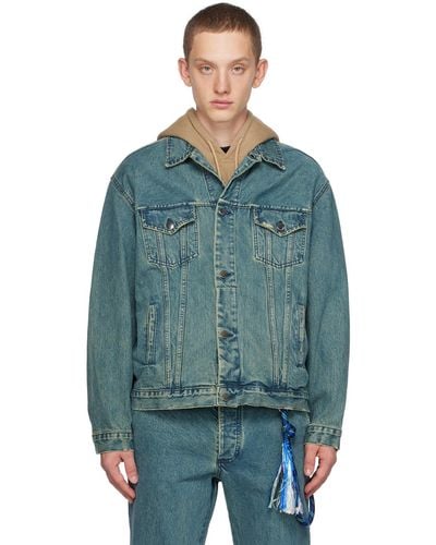 Song For The Mute Worker Denim Jacket - Blue