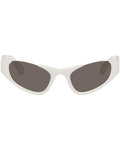 Alaïa White Cat-eye Sunglasses - Black