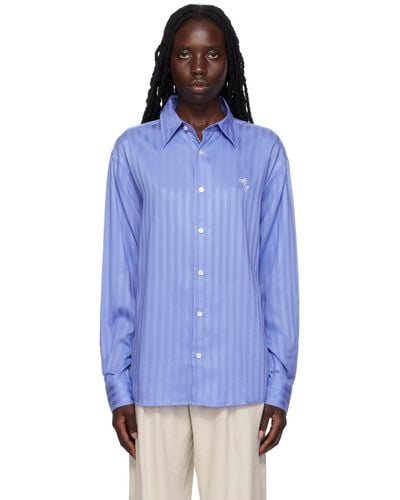 Acne Studios Blue Striped Shirt