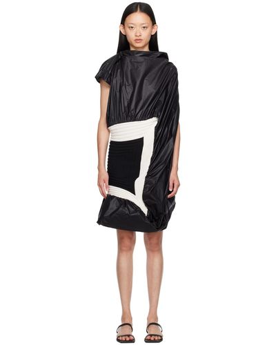 Issey Miyake Robe longue structurée noire
