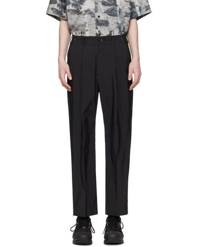 Meanswhile Side Zip Trousers - Black